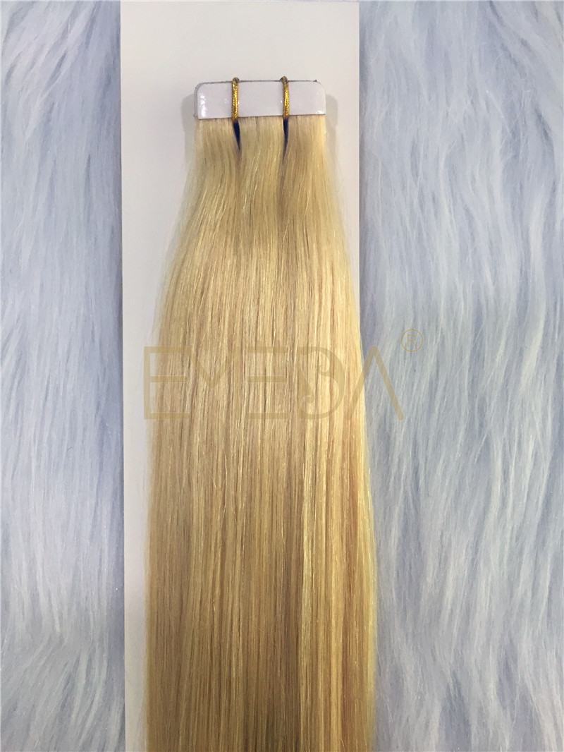 Tape in  human hair extension Wholesale Cheap Brown Color Tape In Human Hair Extensions invisible  YL254